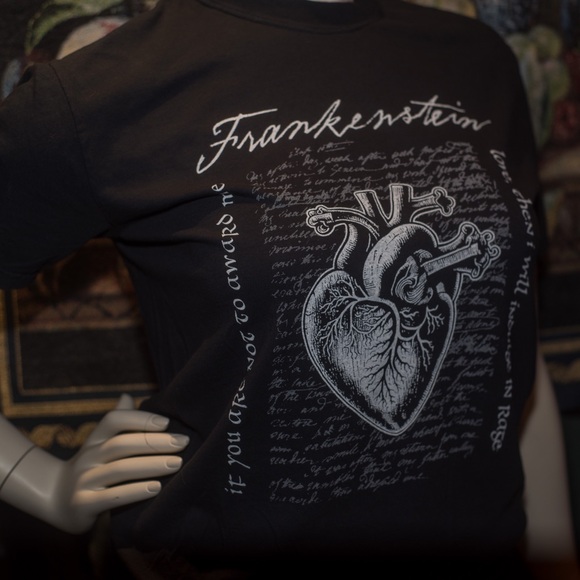 Frankenstein movie T-shirt Gothic Graphic Tee Comfort Colors - Picture 2 of 3